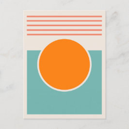Cartão Postal Design abstrato sunshine