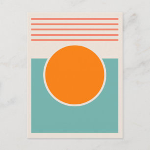 Cartão Postal Design abstrato sunshine