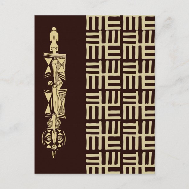 Cartão Postal Design africano nº 1 @ Stylnic (Frente)