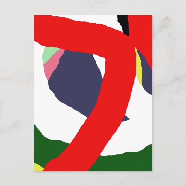 Cartão Postal Design alegre por Moma (Frente)