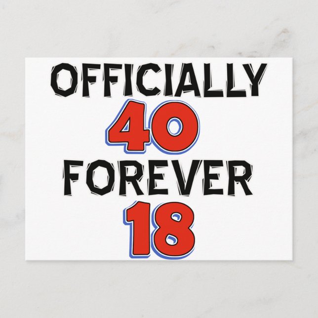 Cartão Postal design aniversário de 40 anos (Frente)