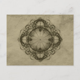 Cartão Postal Design-arte vitoriana Steampunk