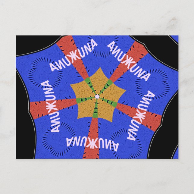 Cartão Postal Design da África Tribal: Hakuna Matata (Frente)