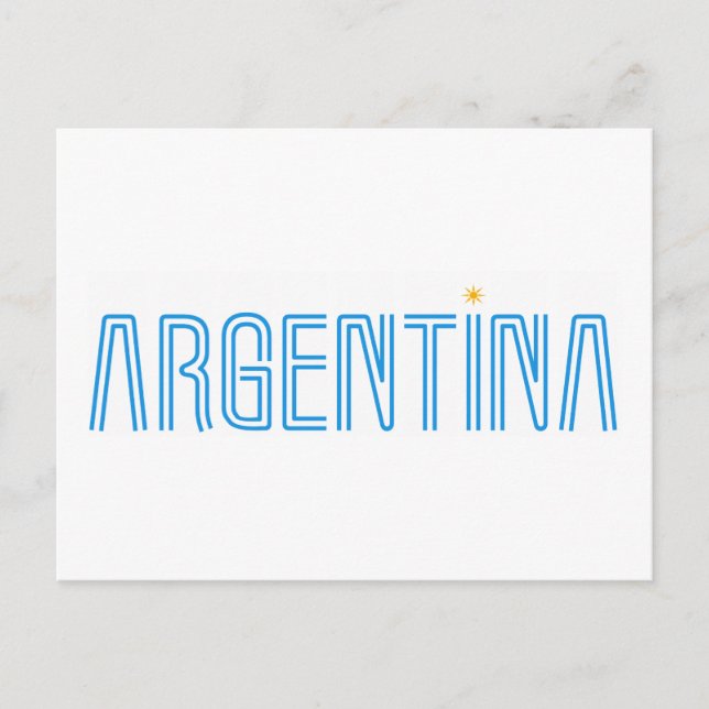 Cartão Postal Design da Argentina! (Frente)