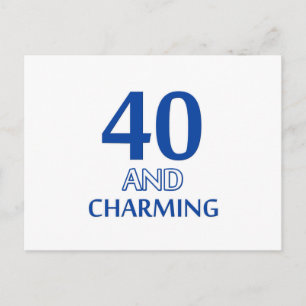 Cartão Postal design de 40 anos