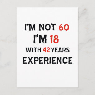 Cartão Postal design de 42 anos