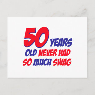Cartão Postal design de 50 anos