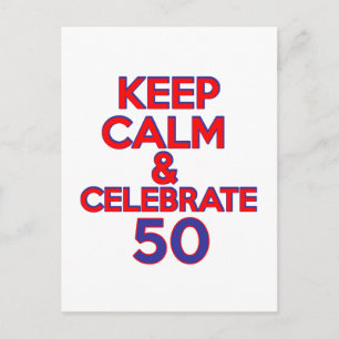 Cartão Postal design de 50 anos