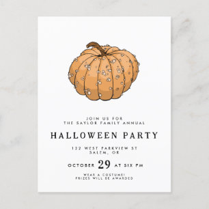 Cartão Postal Design de abóbora-cabeça