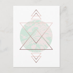 Cartão Postal Design de Abstrato de arte geométrica
