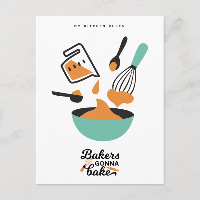 Cartão Postal Design De Baking Para Boladores (Frente)
