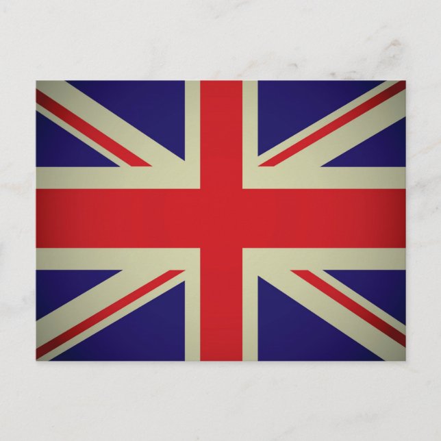 Cartão Postal Design de bandeira britânica (Frente)