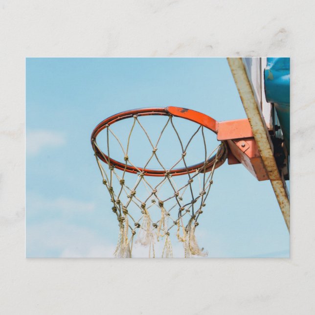 Cartão Postal Design de Basquete (Frente)