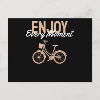 Cartão Postal Design de Bicicleta - Aproveite a cada momento