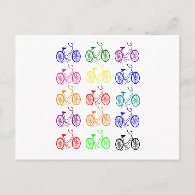 Cartão Postal Design de bicicleta Vintage 1950 (Frente)