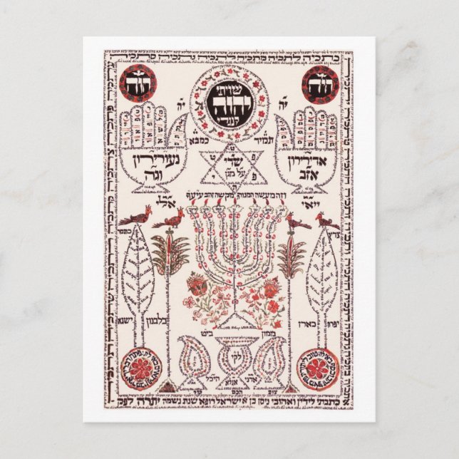 Cartão Postal Design de Cabala (Frente)