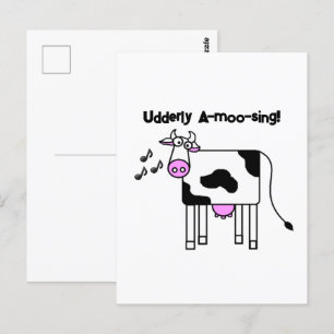 Cartão Postal Design de Cartoon de Canções Canais de A-moo