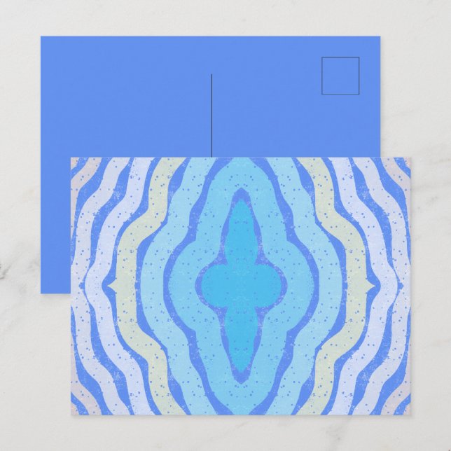 Cartão Postal Design de Chique de Cores Complementares de Cornfl (Frente/Verso)