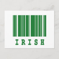 design de código de barras irlandês