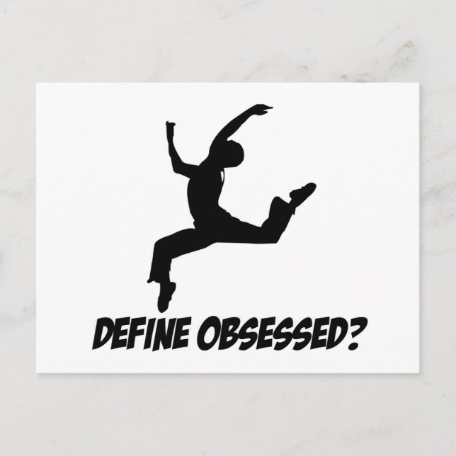 Cartão Postal design de dança (Frente)