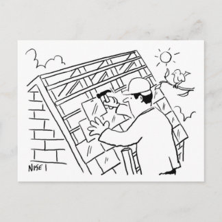 Cartão Postal Design de desenho animado de serviços de cobertura