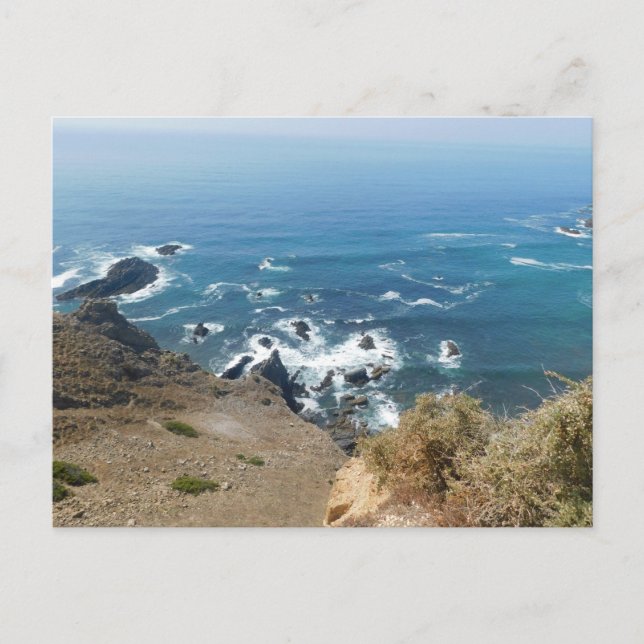 Cartão Postal Design de estilo de exibição do oceano postal (Frente)