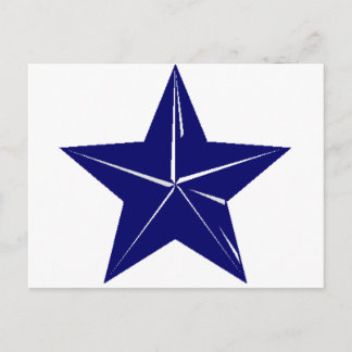 Cartão Postal Design de Estrela Azul para qualquer propósito!!