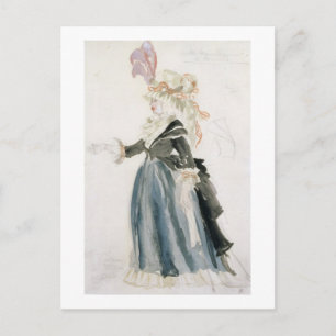 Cartão Postal Design de fantasia de 'Misa Sert' como 'Une Dame d