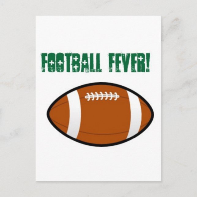 Cartão Postal Design de futebol verde (Frente)