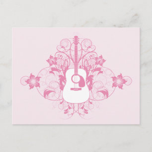 Cartão Postal Design de Guitarra