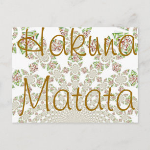 Cartão Postal Design de Hakuna Matata Única: Serene Vibes