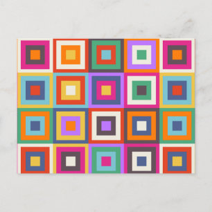 Cartão Postal Design de inspiração de Matisse Verificado pelo me