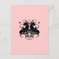 Design de Leão Vintage Rosa Dogwood Pálido