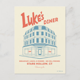 Cartão Postal Design de Luke’s Diner Stars Hollow