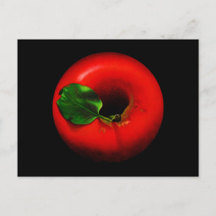 Cartão Postal Design de Maçã Vermelha