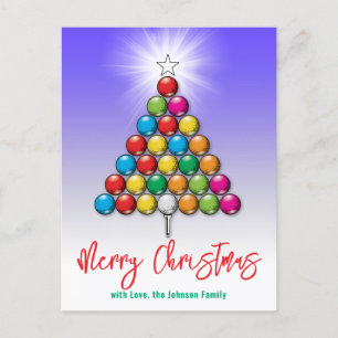 Cartão Postal Design de Natal de Golfe Alegre