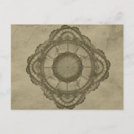 Cartão Postal Design de ornamento a vapor