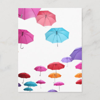 Cartão Postal design de padrão dos umbrellas
