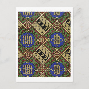 Cartão Postal Design de papel de parede eclesiástico impressão