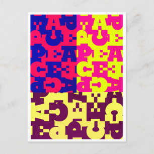 Cartão Postal Design de paz