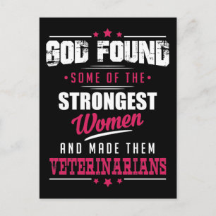 Cartão Postal Design de profissão hilariante dos Veterinários