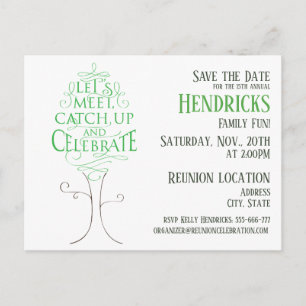 Cartão Postal Design de reunião de família