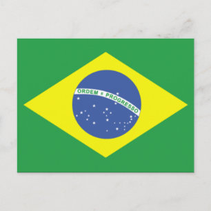 Cartão Postal Design de Sinalizador Brasil