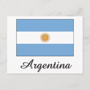 Cartão Postal Design de Sinalizador da Argentina
