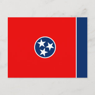 Cartão Postal Design de Sinalizador do Estado do Tennessee