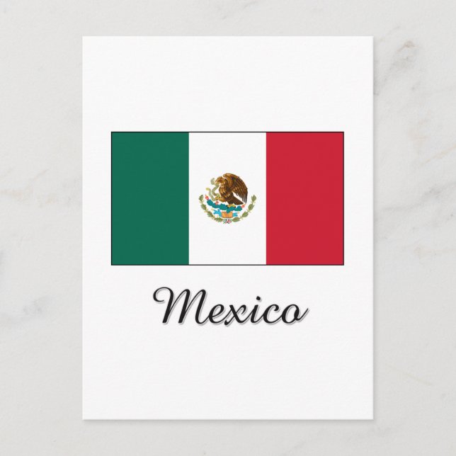 Cartão Postal Design de Sinalizador do México (Frente)