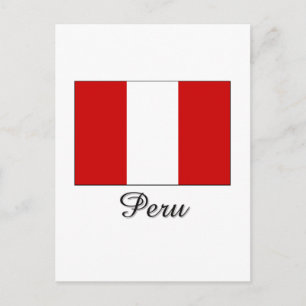 Cartão Postal Design de Sinalizador do Peru