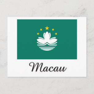 Cartão Postal Design de Sinalizador Macau