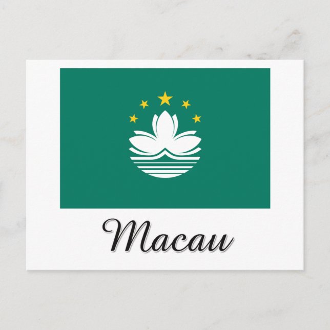 Cartão Postal Design de Sinalizador Macau (Frente)