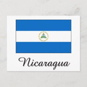 Cartão Postal Design de Sinalizador Nicarágua